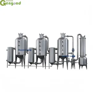 Vacuum Single Effect /three Effect Falling Film Evaporator for Milk Juice Jam Food Falling Film Concentration Evaporator thumbnail-4
