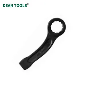 Bent Striking Box Wrench, 45# Steel, 32mm, 185mm Long,Extra Wide Striking Zone, Slogging Ring Spanner thumbnail-4