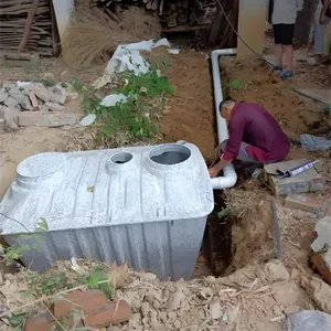 600-2500L Molded Fiberglass Household Wastewater Treatment Septic Tank thumbnail-5