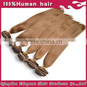2015 Factory Price Hot Sale!!! Full Head Full Cuticle Double Weft Clip in Human Hair Extensions thumbnail-6