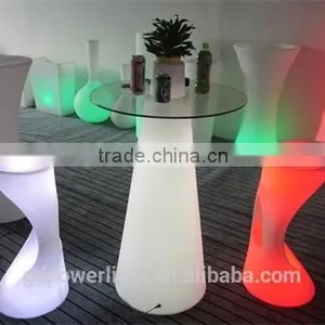 PE Plastic Bar Table With LED Light and Remote Control YXF-50120H thumbnail-1