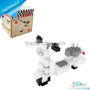Plastic Small Education Building Blocks Toys Motorcycles thumbnail-1