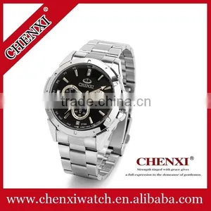 Wholesale Stainless Steel Quartz Wrist Cheap Watch for Men Can Customzied Your Logo on Watch 019AMS thumbnail-1