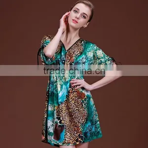 Sexy Women Silk Satin Pajamas Nightdress Nightskirt Lingerie Sleepwear thumbnail-1
