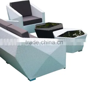 Furniture Slipcovers For Rattan Furniture Creative Geometry Modern White Rattan Outdoor Furniture Quality Choice thumbnail-5