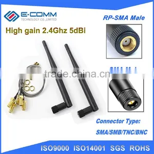 Extension Cord UFL to RP SMA Connector Pigtail Cable IPX to RP-SMA Male SMA to IPX 1.13 17cm for 2.4G 5DB WIFI Antenna thumbnail-1