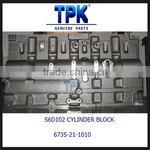 S6D102 CYLINDER BLOCK ASSY 6735-21-1010 thumbnail-2