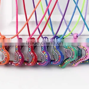New Design Colorful Heart Living Glass Locket Lady Jewelry Low Moq thumbnail-4