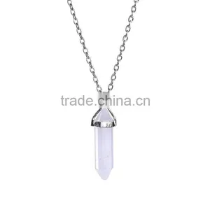 2016 Trendy Hot Style Tiger Eye Natural Stone Bullet Necklace SMJ0143 thumbnail-2