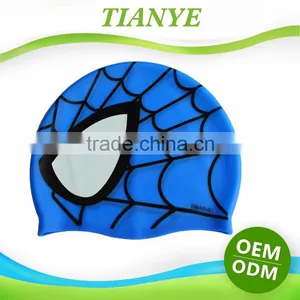 Novelty Amazon Hot Batman Custom Printed Silicone Swimming Cap For Kid thumbnail-1