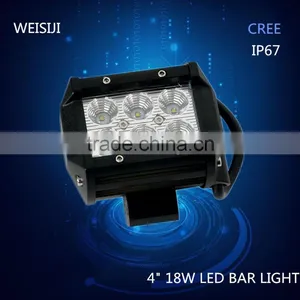 Shenzhen Supplier Best Car Accessories 4" 9-32v 18w Dual Row Off Road Light Bar Supplier's Choice thumbnail-1