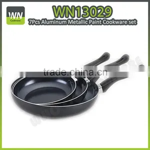 5pcs High Quality Grey Aluminum Marble Coating Cookware thumbnail-1