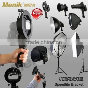 JM-86 Speedlite Bracket With Bowens Fit ,studio Holder thumbnail-1