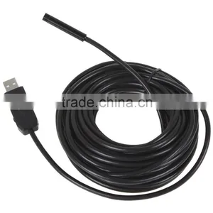 15M Cable 7mm Lens USB Endoscope Pipe Inspection Camera Borescope 6 LEDs IP67 Waterproof Mini PC Tube Snake thumbnail-6