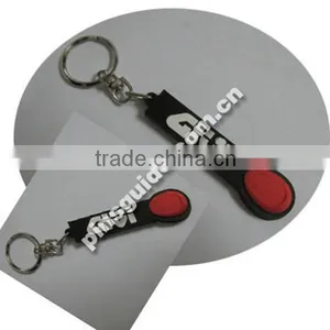 Advertising 2014 Fashion Custom Logo Soft Rubber Lip Balm Keychain For Promotion thumbnail-1