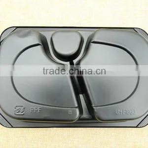 PP Plastic Disposable 3 Compartment Microwave Safe Takeaway Food Container Lunch Tray thumbnail-4