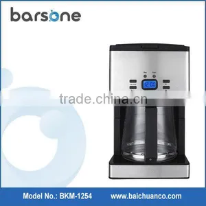 18 Cups LCD Display Electrical Coffee Maker Stainless Steel Commercial Coffee Maker thumbnail-1