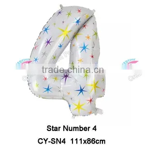 New Design 40Inch Star Number Balloon Helium Foil Balloon thumbnail-5