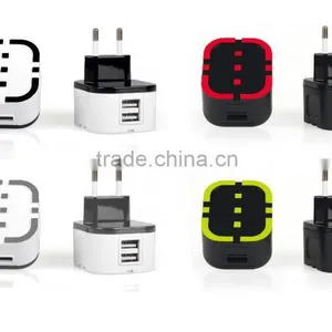 CE ROHS Certified Universal Wall Charger With EU Plug 2.1A thumbnail-1