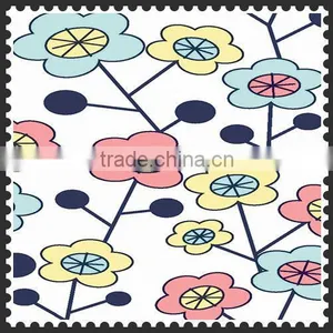 100% Polyester Flower Print Taffeta Fabric thumbnail-3