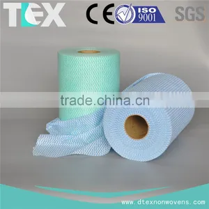 [D-TEX] Waveline Printed Spunlace Nonwoven Jumbo Rolls for Household Cleaning Wipes thumbnail-5