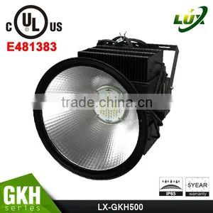 Copper Heatpipe Design Meanwell Driver 5 Years Warranty UL Approved #481383 Gymnasium Light 500W 110 Volt LED Flood Light thumbnail-3