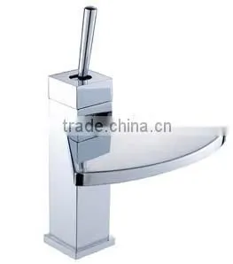 Swivel Handle Waterfall Basin Faucet Tap Kylpyhuone Hana thumbnail-1