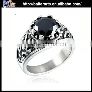 Titanium Stainless Steel Skull Ring 316L Stainless Steel Skull Ring thumbnail-1