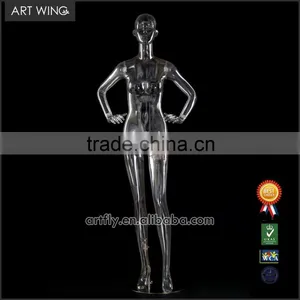 Female Clear Plastic Manneuqin, Transparent Lingerie Mannequin thumbnail-4