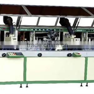 Automatic 3-colour Cylinder UV Glass Bottle Printing Machine LCB-120UV-3 Automatic Silk Screen Printing Machine thumbnail-1