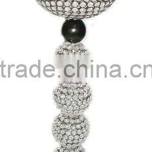 Crystal Centerpiece With Crystal Ball Attachment, Decorative Orbject, Party Decor thumbnail-1