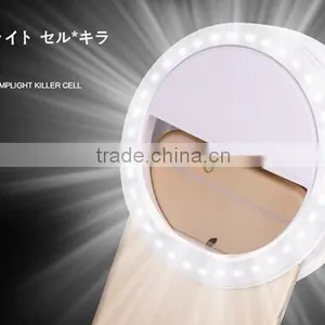 Portable Selfie Flash LED Phone Camera Ring Light For IPhone 6S Plus SE Samsung thumbnail-1