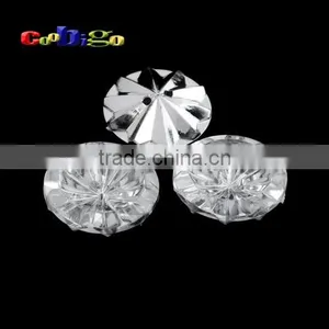 40L(25mm) Acrylic Sewing Rhinestone Rose Round Point Back Button For Apparel #FLN027-40L(06) thumbnail-2