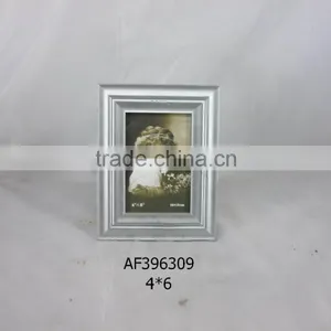 Wood Antique Plain Silver Photo Frame thumbnail-1