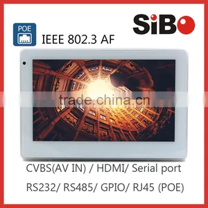 Wall Flush Mount 7 Inch Automation POE Touch Panel With RS232 RS485 Serial Port thumbnail-4