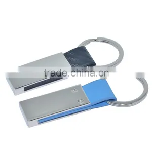 2016 Exhibiton Niya Manufacturer Custom Shaped Cheap Metal Logo Leather Keychains thumbnail-1