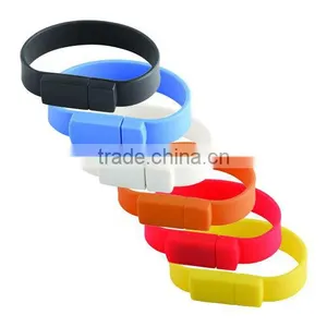 Silicone Bracelet USB Flash Drive 1GB - 64GB Custom Made Quality Choice thumbnail-1