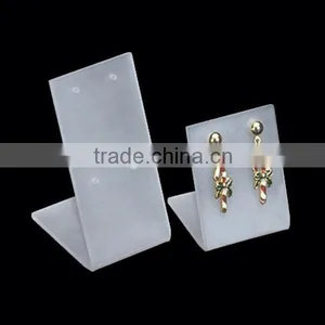 L-shape Frosted Acrylic Earring Display Holders, Earring Display Shelf, Jewelry Rack thumbnail-2