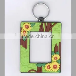 PVC Square Photo Frame Keychain thumbnail-1