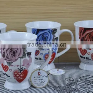 14OZ Coffee Shop Design Fully Decal Printed, Shiny Surface New Bone China Mug, KL5001-1065 thumbnail-5