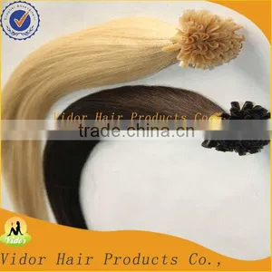 Nail Tip Hair Extension Remy Peruvian Human Extension Hair thumbnail-1