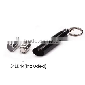 ALU+ABS 1 LED Key Chain Flashlight With 3*LR44 Battery, Promotional Keychain LED Light thumbnail-5
