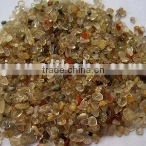 Small Pine Rutilated Quartz Crystal Tumbled Stone thumbnail-1
