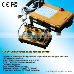 F24-60 Industrial Wireless Remote Joystick Controller for Tower Crane thumbnail-5