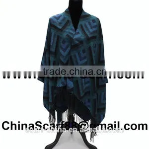 Wholesale Fringed Wool Scarf thumbnail-3