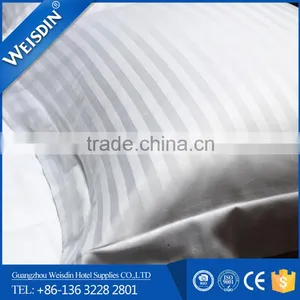 High Quality Blend Cotton and Polyester White 1cm Stripe Envelope Pillow Cover for Sale thumbnail-2