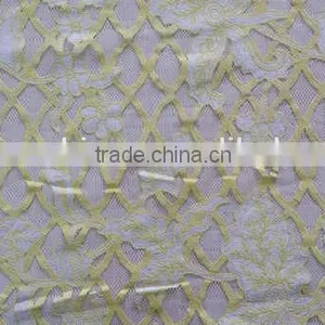 YH010# Lace Fabric / High Quality Burning Flower Lace Fabric / New Design Garment Cloth Lace Fabric thumbnail-4