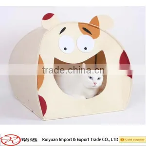 2016 Up To Date Durable Stylish Lovely Felt Cat Cave For Pet thumbnail-1