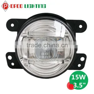 New Auto Spare Parts Jeep Wrangler 15W Led Fog Light, 1000LM High Power 3.5inch Led Fog Light thumbnail-1