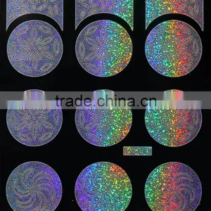 Round Shape Laser Silver Nail Polish Stencil thumbnail-4
